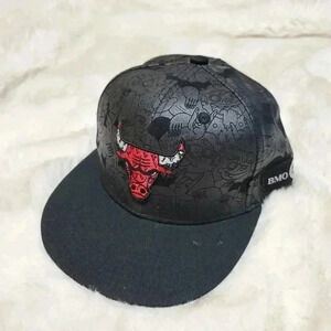 SIGNED Chicago Bulls NBA Hat Artist Series Lauren Asta Cap Hat 18-19 Mel…